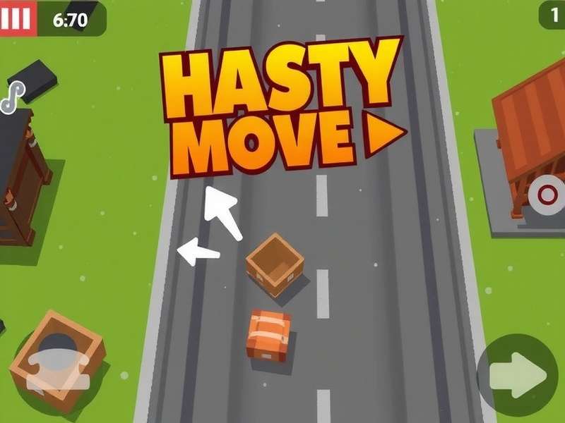 Fast-paced parcel delivery action in Hasty Parcel Move Hasty Parcel Move gameplay screenshot