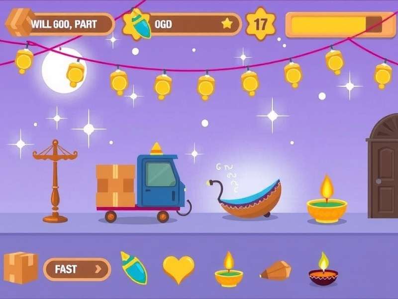 Special Diwali edition gameplay in Hasty Parcel Move Hasty Parcel Move Diwali festival level
